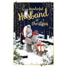 3D Holographic Husband Me to You Bear Christmas Card Image Preview